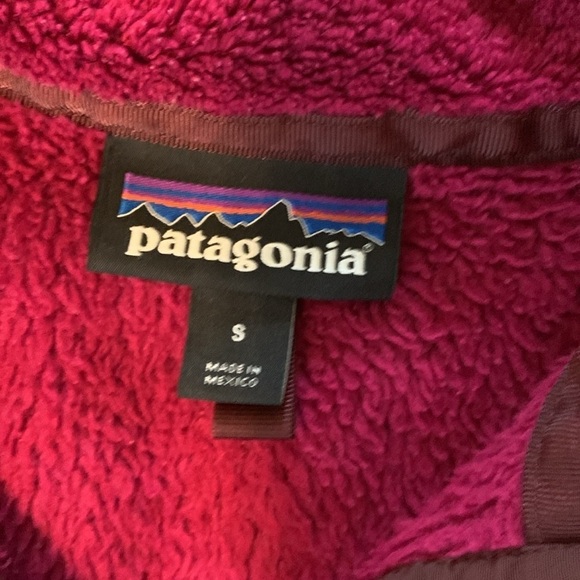 Patagonia Re-tool Snap T Fleece Pullover Magenta Purple Womens Sz S Jacket - Picture 3 of 10